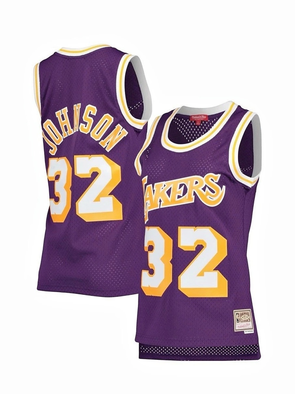 Magic Johnson Lakers Jersey Mitchell & Ness Hardwood Classics Swingman Women's S